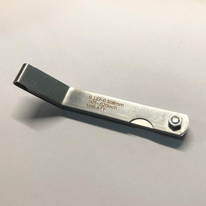 Elbow Feeler Gauge 16 Piece 0.127 0.508 Mm Steel Thickness <b>Measuring</b> <b>Tool</b> High Accuracy Gap Gauge For Mechanical Measurement - Product Image 4