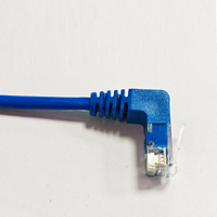 Cable de Red Hotion RJ45 Cat5E/Cat6 UTP de Ángulo Recto (90 Grados) de Cobre para Espacios Reducidos, 0.1m, Nuevo
