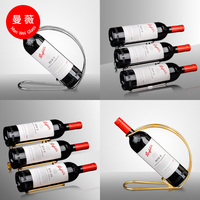 Porte-bouteilles de vin flottant en métal, support de présentation décoratif pour bouteilles de vin, support de rangement, Porta Vino Wijnrek Weinregal, accessoires de bar