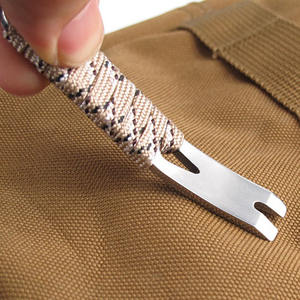 Al Aire Libre EDC venta al por mayor de acero Metal pequeña herramienta portátil Prybar con mango - Product Image 5