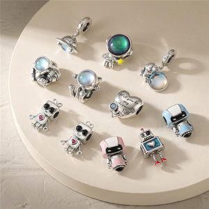 Nuovi Arrivi Charm per Bracciali Fai da Te in Argento Sterling 925 Smaltato di Qualità per la Creazione di Gioielli Stile Fai da Te, Gioielli da Scoprire di Alta Qualità - Product Image 1