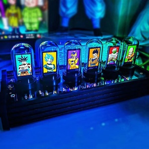Оптовая продажа, новый стиль, часы Nixie Tube, цветные часы, настольные украшения, Креативный светодиодный Подарочный светильник - Product Image 2