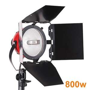 800W Red Head Light 3200-5500K Éclairage de photographie continu <span class=keywords><strong>Photo</strong></span> Studio Lumière continue avec variateur pour Studio - Product Image 1