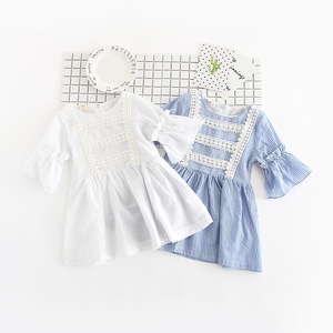 Nuevo Modelo de Ropa Infantil para Niñas, Vestido a Rayas - Product Image 1