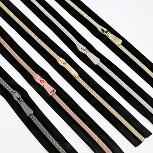 Accessori Del Sacchetto all'ingrosso #3 #5 #7 #8 #10 Nero Della Chiusura Lampo di Modo Della Catena Ordinazione Della Chiusura Lampo 5 con Estrattore <span class=keywords><strong>per</strong></span> il Sacchetto di Cuoio del Cappotto del Rivestimento - Product Image 1