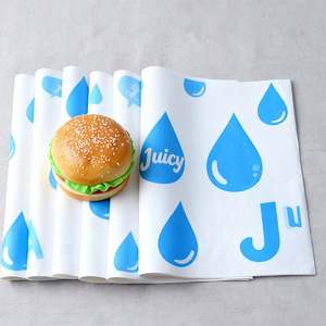 Reusable Oilproof Wax <b>Paper</b> Custom Logo Restaurant Food Truck Sandwich <b>Burger</b> <b>Wrap</b> - Product Image 3