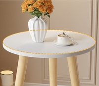 Petite table ronde, table basse pour salon, usage domestique, table de chevet pour chambre à coucher, table à thé simple et moderne, style nordique