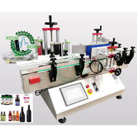 Machine à étiqueter auto-adhésive avec codage de ruban, automatique, pour le parfum, le détergent, la lessive, les bouteilles rondes, les tubes, les bocaux