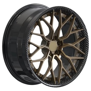 Exquisita Llanta Forjada de Dos Piezas con Múltiples Radios, Barril de Fibra de Carbono Completa, Radios de Aleación de Aluminio, Color Personalizado, PCD, ET, CB con Pernos - Product Image 6