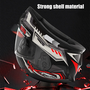 Casco de Motocross Todoterreno, Casco de Motocicleta de Carreras con Doble Visera, Casco de Seguridad Transpirable para Motociclismo y Turismo - Product Image 2