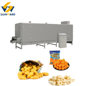 Extrusora de aperitivos inflados de maíz de 150 kg/h, máquina para fabricar aperitivos de maíz, bolas de queso, pellets, línea de producción de patatas fritas - Product Image 4