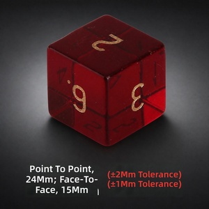 Professionelles <span class=keywords><strong>7</strong></span>-teiliges Transparentes Rotes Kristallglas Polyedrisches Würfelset für Dungeons and Dragons TTRPG Gaming Modell <span class=keywords><strong>Z01</strong></span> - Product Image 4
