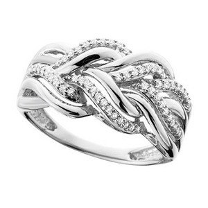 Anello a più strati con design intrecciato, stile geometrico, per uomo e donna - Product Image 6