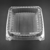 Fournitures de cuisson recyclables récipient en plastique transparent boîte alimentaire emballage à clapet boîtes à gâteaux personnalisées