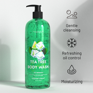 <span class=keywords><strong>Gel</strong></span> <span class=keywords><strong>douche</strong></span> hydratant antifongique à l'huile d'arbre à thé rafraîchissant de marque privée <span class=keywords><strong>pour</strong></span> les démangeaisons de la peau sèche effet rafraîchissant naturel - Product Image 3