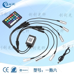 Pofxcl Xinchuangli – bande lumineuse à fibre optique Led, transformateur inducteur 5W E14 avec télécommande pour l'éclairage des couloirs - Product Image 3