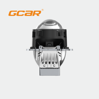 Lente de Proyector Bi-LED GCAR de 75W de Alta Potencia, 3 Pulgadas, R6 Ultra TIR, Prisma, Reflector Doble, Faro Delantero para Automóvil