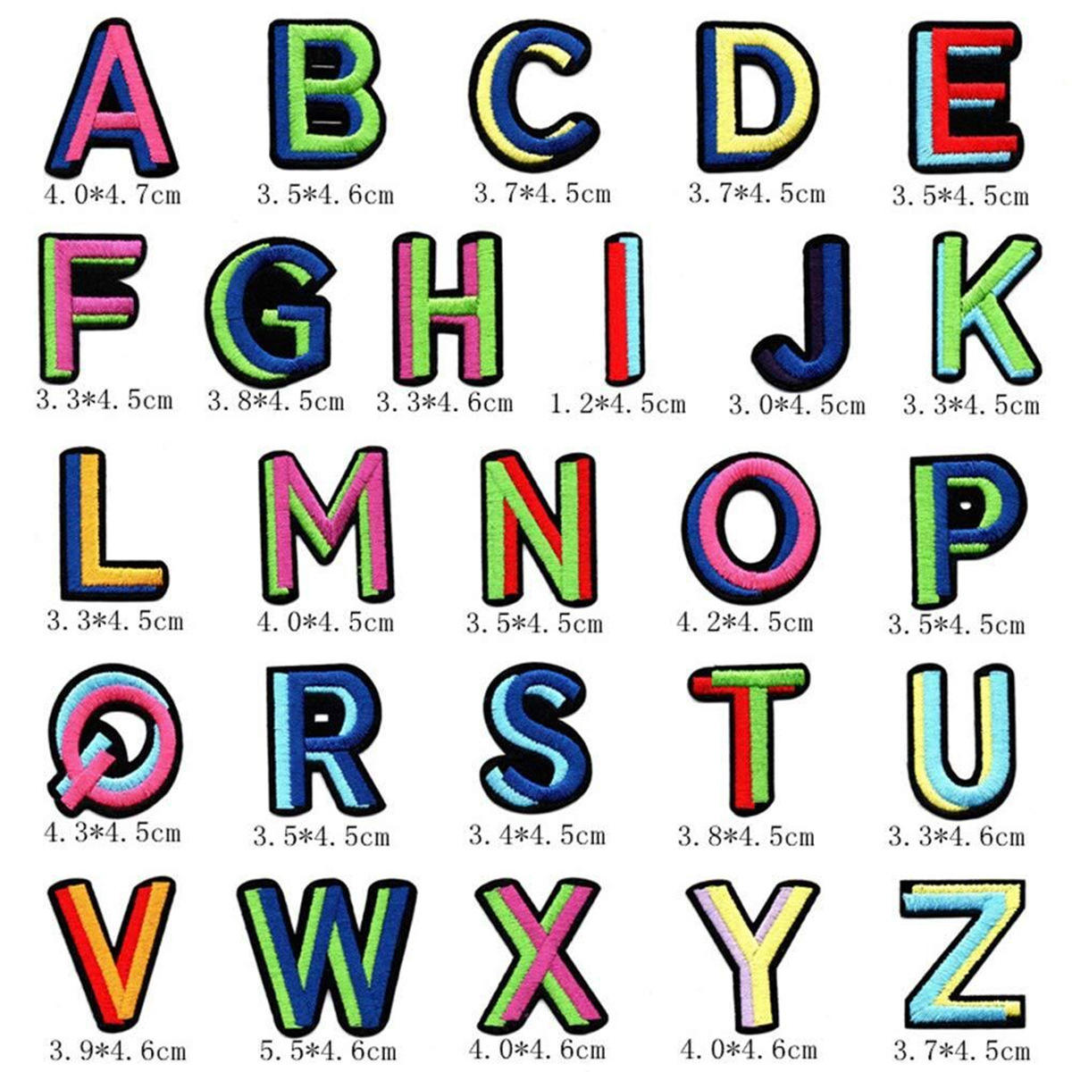 Two-color letters * single letter note