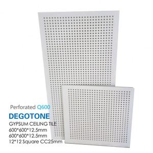 Plafond suspendu <span class=keywords><strong>en</strong></span> plâtre de haute qualité 600*600mm, fausse dalle de plâtre 60x60, plaques de plâtre gaufrées blanches pour <span class=keywords><strong>plafonds</strong></span>. - Product Image 5
