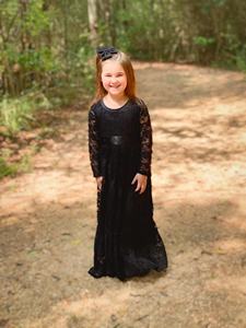 लड़कियों की फीता बोहो फूलों की लड़की कपड़े कपड़े कपड़े कपड़े पहने - Product Image 6