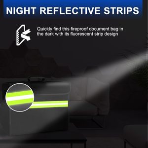 Tùy chỉnh công suất lớn 6500f chống cháy không thấm nước thời trang cặp tài liệu túi khóa cho đồ trang sức tiền mặt tập tin máy tính xách tay văn phòng nhà - Product Image 2