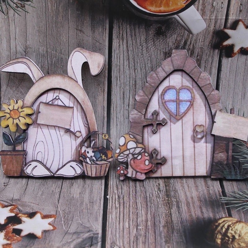 Mini Wooden Elf Fairy Door BJD