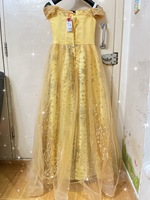 Nouvelles robes de Quinceañera dorées, appliques en dentelle, perles, épaules dénudées, robes de soirée moelleuses, robes de bal de fin d'année, robes de soirée personnalisées