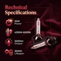 مورد موديل Tl I35 I30 Q45 Qx4 Qx56 Gs300 Gs430 M Class Xenon Car Flashlight Power Xenon Lamp
