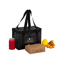 Sac isotherme pliable Lider LDBW006 avec logo personnalisé, imperméable, à fermeture éclair, en non-tissé, avec poignée, pour le déjeuner, isolé, avec panneau solaire