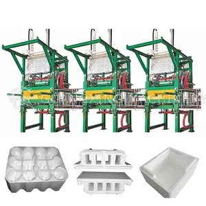 Expanded polystyrene EPS foam fish fruit vegetable packaging box forming molding machine polyfoam shape moulding production line