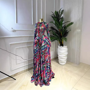 European women's fashion 2026 new African style long <b>dress</b> <b>with</b> wide skirt, round neckline, long sleeves <b>dresses</b> - Product Image 5