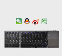 Clavier magique pliable Fteda Mini BT 3.0/5.1 pour téléphone et tablette, pavé tactile, ultra-fin, portable, 61 %, sans fil, rétroéclairage RGB, mécanique, en stock