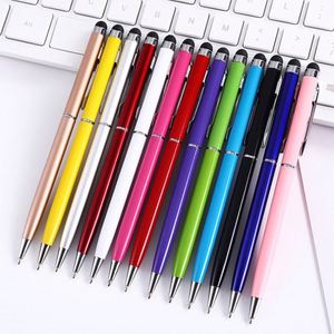 Custom Logo Soft Touch Slim Metal Twist 2 in 1 Multi Function Ball <b>Pen</b> Promotional <b>Pen</b> Universal <b>Stylus</b> <b>Pen</b> - Product Image 4