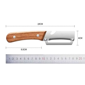 Multi Functional Wooden Handle Peeler Sharp Durable Kitchen Tool For Fruit Vegetable - Product Image 5