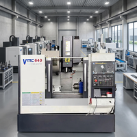 Centro de Mecanizado Vertical de Alta Precisión VMC640, Fresadora CNC para Metal, 3 Ejes, Husillo BT40 con Control GSK/Fanuc