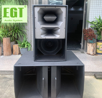 Subwoofer passif robuste de 18 pouces pour longues distances avec revêtement en polyurée pour stades et grands événements en plein air