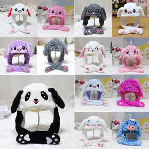 Usine En Gros Oreilles De Lapin Chapeau En Peluche Rabat Chapeau Pompe À Air POP UP Lumière LED <span class=keywords><strong>D</strong></span>éplacer Oreilles Flip En Peluche Casquettes Chaud Chapeau <span class=keywords><strong>D</strong></span>'hiver - Product Image 2
