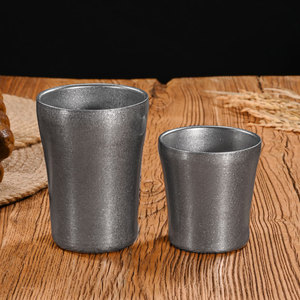 Gobelet rétro en acier inoxydable à double paroi, isolé sous vide, résistant à la chaleur, pour les fêtes - Product Image 1