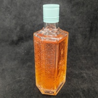 Bouteilles en verre de haute apparence de 250ml pour la vente des fabricants de vodka au whisky et au rhum de vin blanc