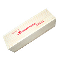 Vente en gros ensemble de dominos blancs professionnels 28 pièces jeu de société jouet double six dominos vierges à sublimation avec boîte en bois