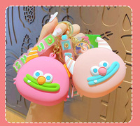Porte-monnaie créatif en forme de petit monstre de dessin animé, pendentif porte-clés, décoration pour sac de couple ou de voiture, cadeau, vente en gros