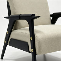 Fauteuil léger pour la maison, style vintage, idéal pour la réception et les négociations, fauteuil de loisirs, canapé rétro