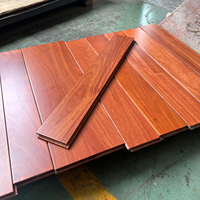 Planchers en bois véritable de qualité supérieure, grade naturel 100%, acajou Santos 18 mm, vente directe d'usine, installation par système de clic