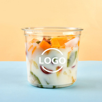 Groothandel Wegwerp Salade Verpakking 24Oz 117Mm 700Ml Transparante Voedsel Container Gekookt Voerbak Plastic Fruit Beker