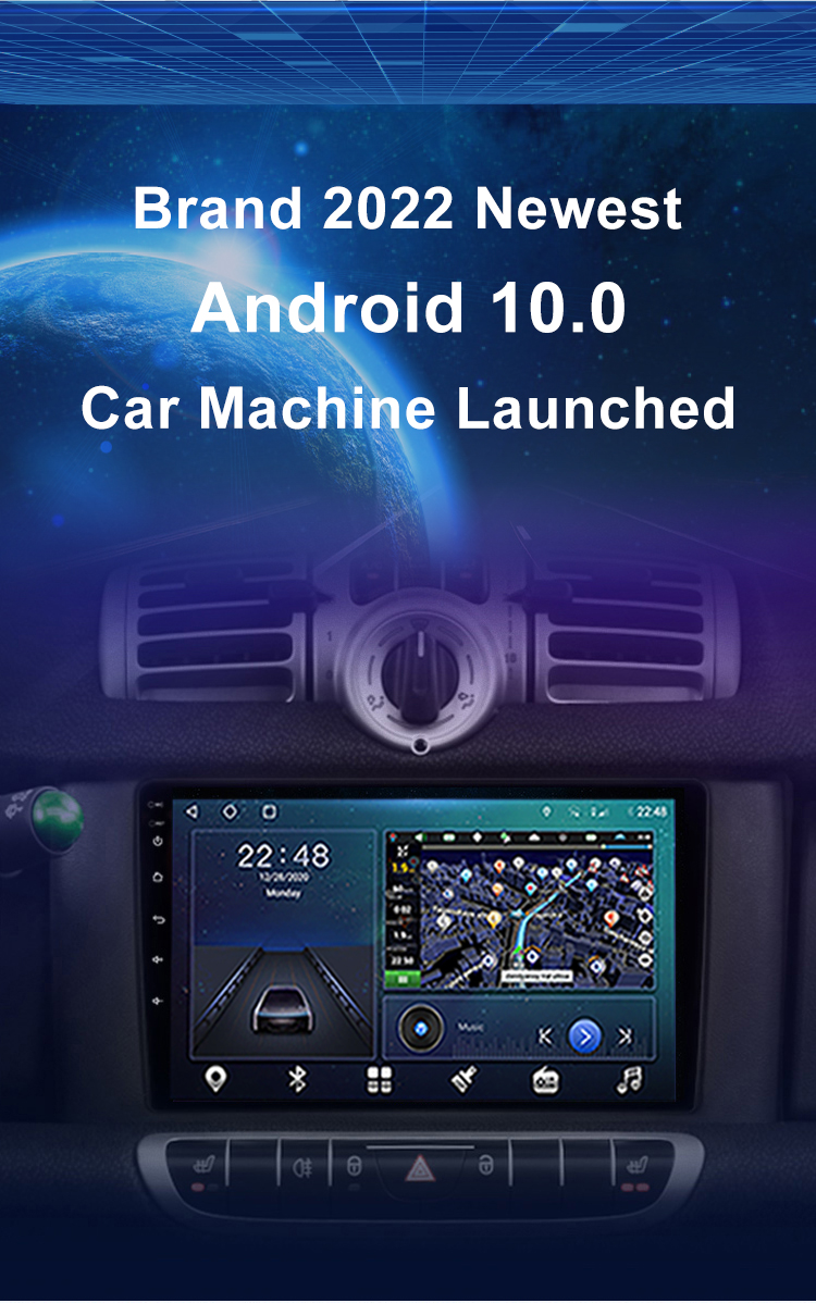 Android 11 Car Auto Radio For Benz Smart Fortwo 451 2010-2015 Car Audio System Car Multimedia Player