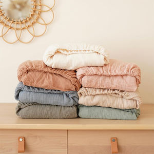 Lenzuolo per Neonati a Doppio Strato 100% Cotone, 0-12 Mesi, Anti-Acari, Stile Europeo e Americano, Morbido e Lavorato a Maglia - Product Image 5