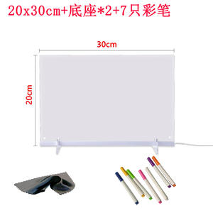 Tavola da Disegno Illuminata a LED per Bambini, Giocattolo Luminoso RGB a Sette Colori, Lavagna Cancellabile, Piastra Fluorescente per Scrittura - Product Image 6