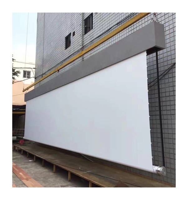 400 Inch 16:9  Large Motorized Projection Screen/Tab-Tension Electric Projector Screen for Hotel/School/Hall