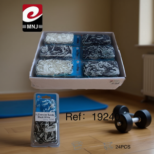 Bandas de Ejercicio Mnj Negras y Blancas de Goma, 24 Piezas, Ref19240 - Product Image 3