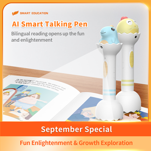 Stylo parlant intelligent AI pour l'apprentissage de l'<span class=keywords><strong>allemand</strong></span> pour enfants - Jouet éducatif et musical alimenté par piles, design de dessin animé en plastique pour garçons et filles - Product Image 2